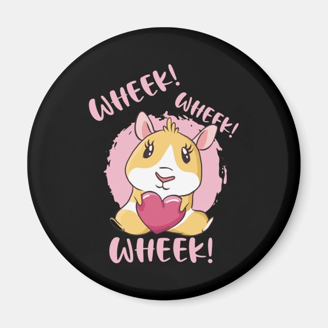Guinea Pig Heart Magnet (Front)