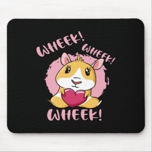 Guinea Pig Heart Wheek Cute Baby Pet Lover Mouse Pad