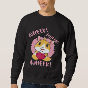Guinea Pig Heart Wheek Cute Baby Pet Lover Sweatshirt