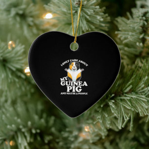 Guinea Pig I Care About My Guinea Pig Ceramic Ornament