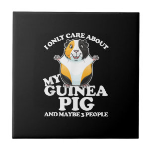 Guinea Pig I Care About My Guinea Pig Ceramic Tile