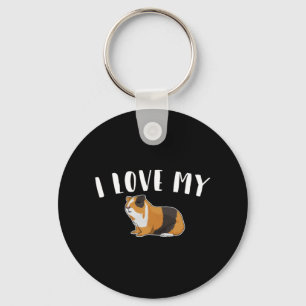 Guinea Pig - I Love My Guinea Pig Key Ring
