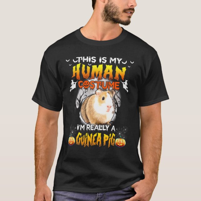 Guinea Pig Im Really A Guinea Pig Halloween T-Shirt (Front)
