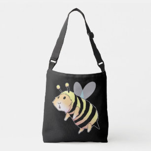 Guinea Pig In Bee Costume Funny Guinea Pig Crossbody Bag