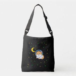 Guinea Pig In Space   Cute Astronomy Guinea Pig Crossbody Bag