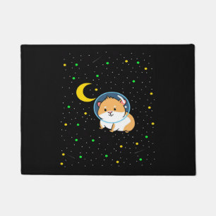 Guinea Pig In Space   Cute Astronomy Guinea Pig Doormat