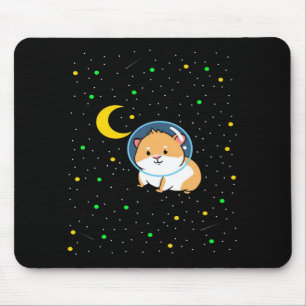 Guinea Pig In Space   Cute Astronomy Guinea Pig Mouse Pad
