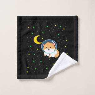 Guinea Pig In Space   Cute Astronomy Guinea Pig Wash Cloth