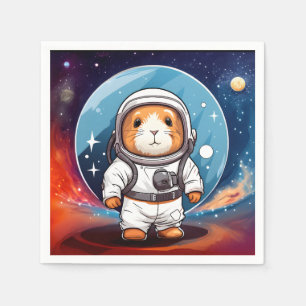 Guinea Pig in Space Napkin
