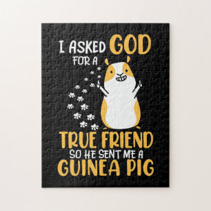 Guinea Pig Is True Friend Jigsaw Puzzle
