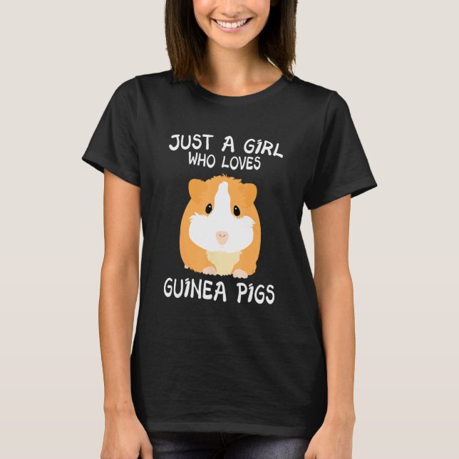Guinea Pig Just a Boy Who Loves Guinea Pigs 2 T-Shirt (Front)
