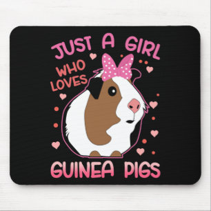 Guinea Pig Just a Girl Who Loves Guinea Pigs Mouse Pad