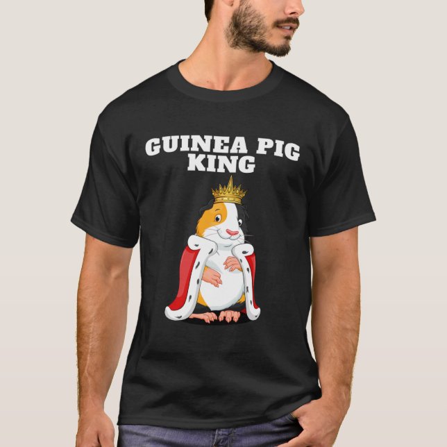 Guinea Pig King  Boys Guinea Pig Tshirt  Mens Guin (Front)