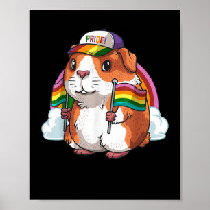 Guinea Pig LGBT Flag LGBT Pride Parade Gift  Poster