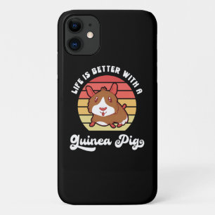 Guinea pig Life is better retro vintage iPhone 11 Case