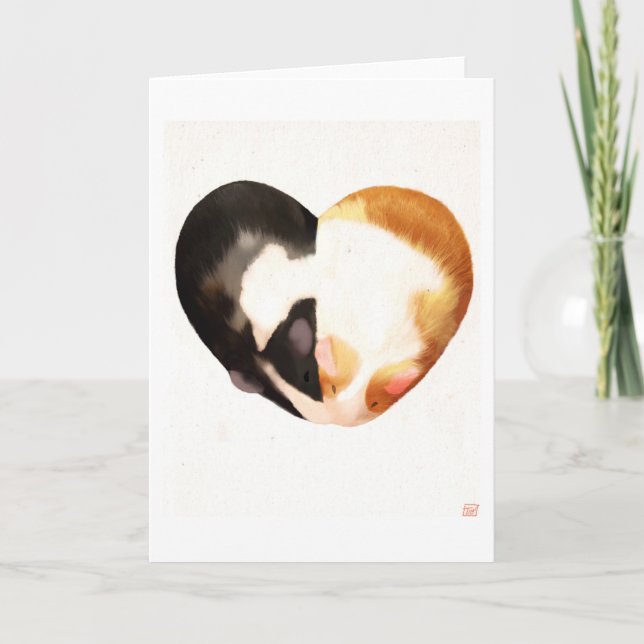 Guinea Pig Love Card (Front)