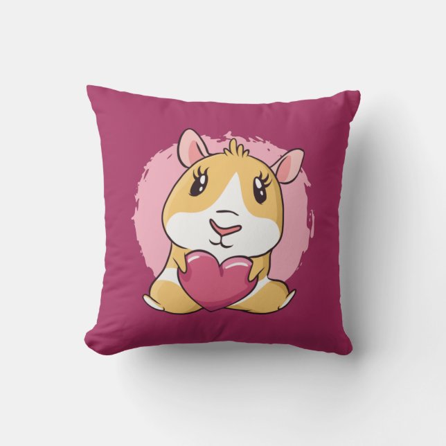 Guinea Pig Love  Cushion (Front)
