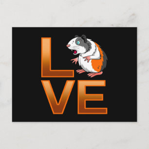 Guinea Pig Love Cute Guinea Pig Cool Pet Lover Postcard