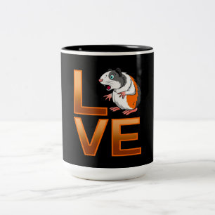 Guinea Pig Love   Cute Guinea Pig   Cool Pet Lover Two-Tone Coffee Mug
