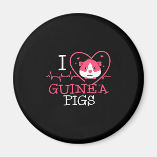 Guinea Pig Love Rodent Heartbeat Guinea Pig Magnet