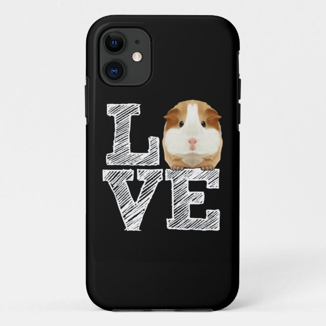 Guinea Pig Love Rodent Wheek Case-Mate iPhone Case (Back)