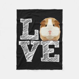 Guinea Pig Love Rodent Wheek Fleece Blanket