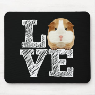 Guinea Pig Love Rodent Wheek Mouse Pad