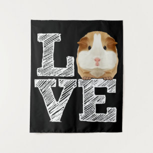 Guinea Pig Love Rodent Wheek Tapestry
