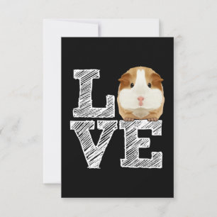 Guinea Pig Love Rodent Wheek Thank You Card