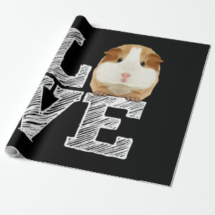 Guinea Pig Love Rodent Wheek Wrapping Paper
