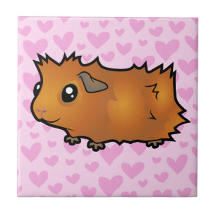 Guinea Pig Love (scruffy) Tile