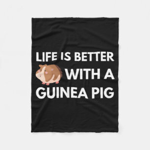 Guinea Pig Lover Fleece Blanket