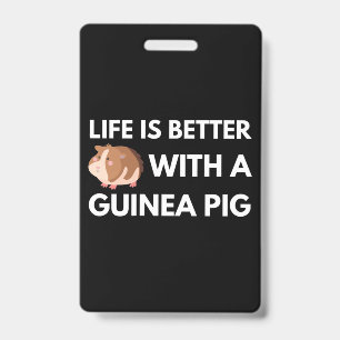 Guinea Pig Lover ID Badge