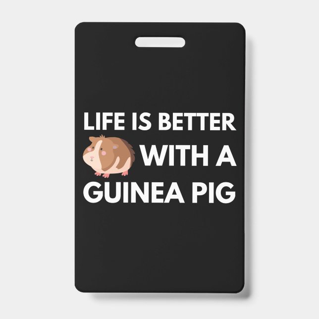 Guinea Pig Lover ID Badge (Front)
