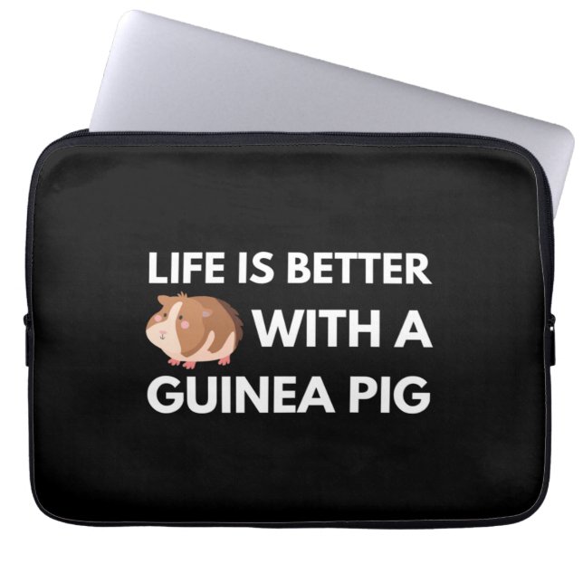 Guinea Pig Lover Laptop Sleeve (Front)