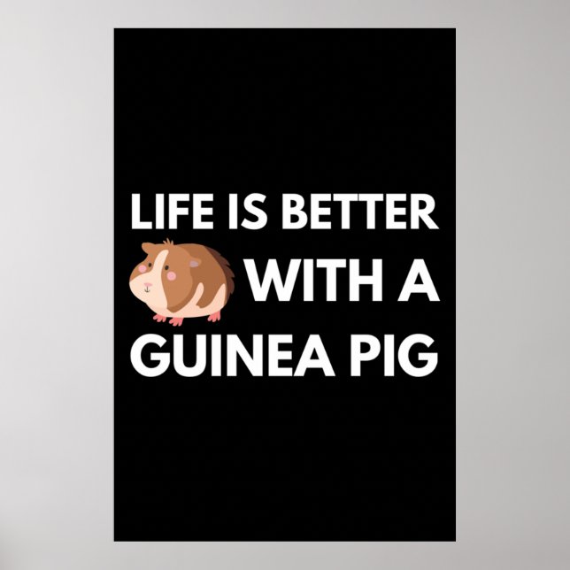 Guinea Pig Lover Poster (Front)
