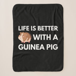 Guinea Pig Lover Sherpa Blanket