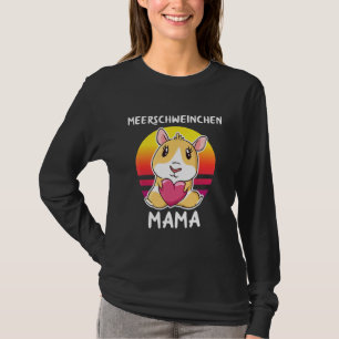 Guinea Pig Mama For Guinea Pig Retro T-Shirt
