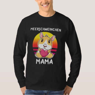 Guinea Pig Mama For Guinea Pig Retro T-Shirt
