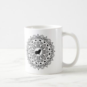 Guinea Pig Mandala Art Coffee Mug