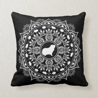 Guinea Pig Mandala Art Cushion