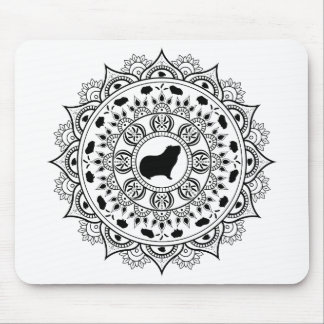 Guinea Pig Mandala Art Mouse Pad