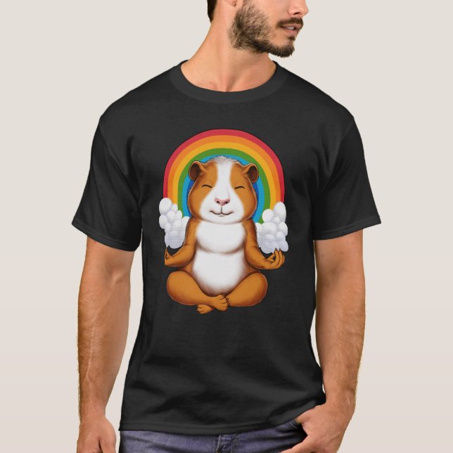 Guinea Pig Meditation T-Shirt (Front)