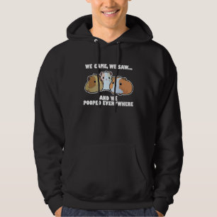 Guinea Pig Mom Dad Funny Piggy Lover Chew Cage 6 Hoodie