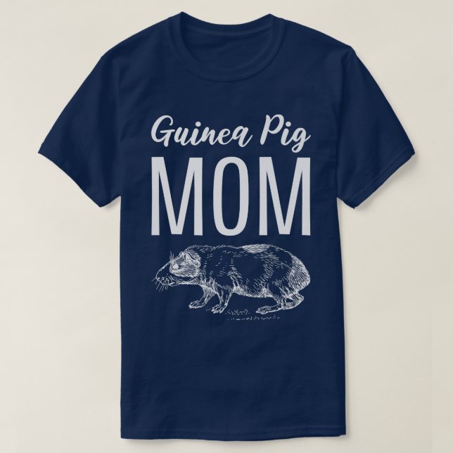Guinea Pig Mom Zoologist  T-Shirt (Design Front)