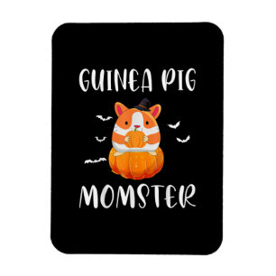 Guinea Pig Momster Pumpkin Monster Funny Halloween Magnet