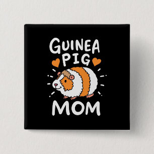 Guinea Pig Mother 15 Cm Square Badge