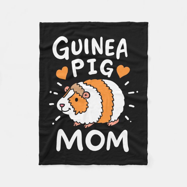 Guinea Pig Mother Fleece Blanket (Front)