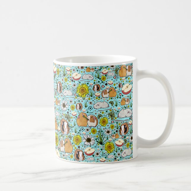 Guinea Pig Mug in Blue (Right)