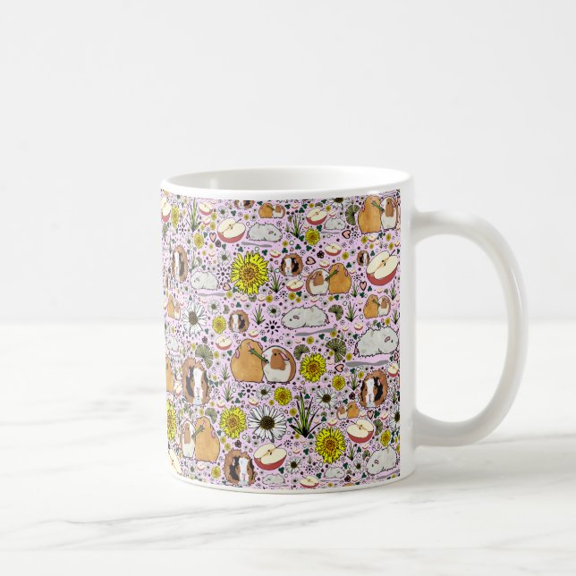 Guinea Pig Mug in Pink (Right)
